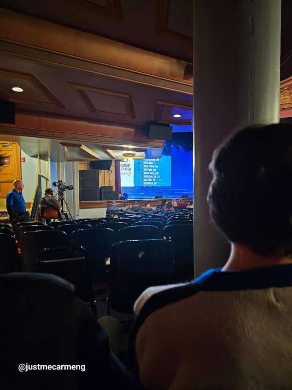 Murat Theatre at Old National Centre, section: Orchestra L, row: X, seat: 15