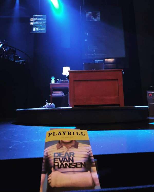 Music Box Theatre, section: Orchestra C, row: A, seat: 105