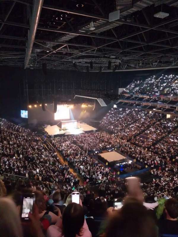 The O2, London, section: 409, row: J, seat: 647