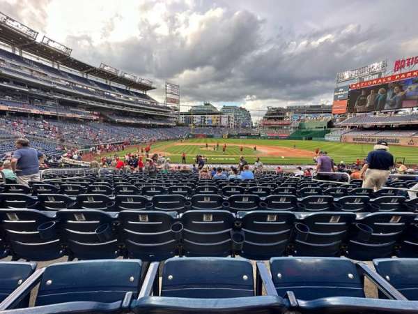 Nationals Park, section: 128, row: AA, seat: 8
