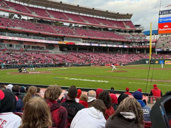 Great American Ball Park, section: 130, row: M, seat: 1