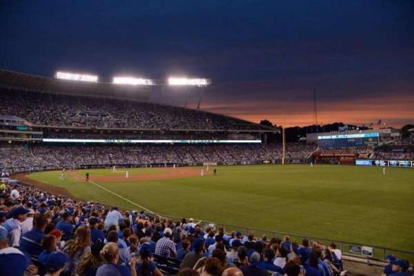 Kauffman Stadium, section: 145, row: X, seat: 5