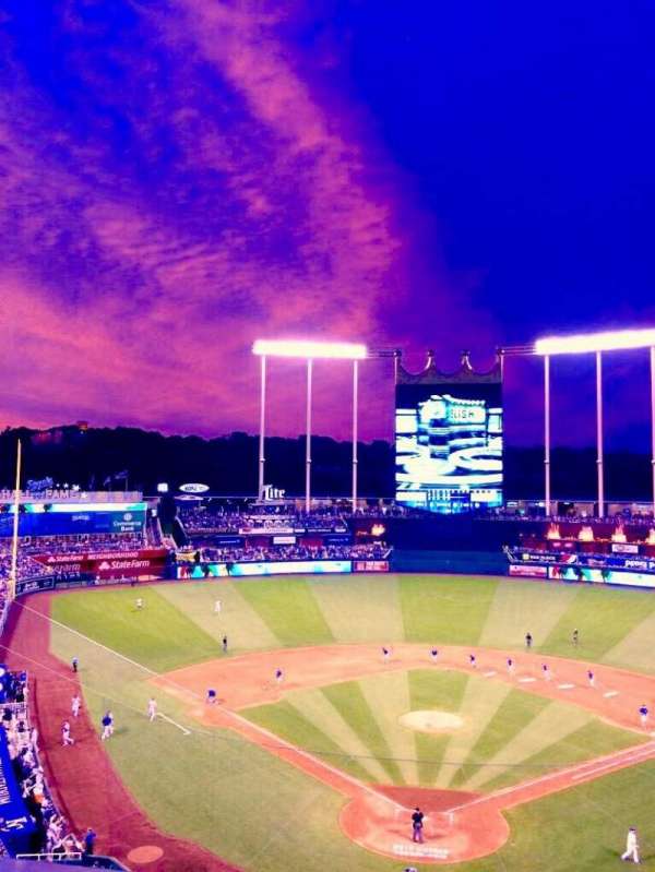Kauffman Stadium, section: 421, row: JJ, seat: 8
