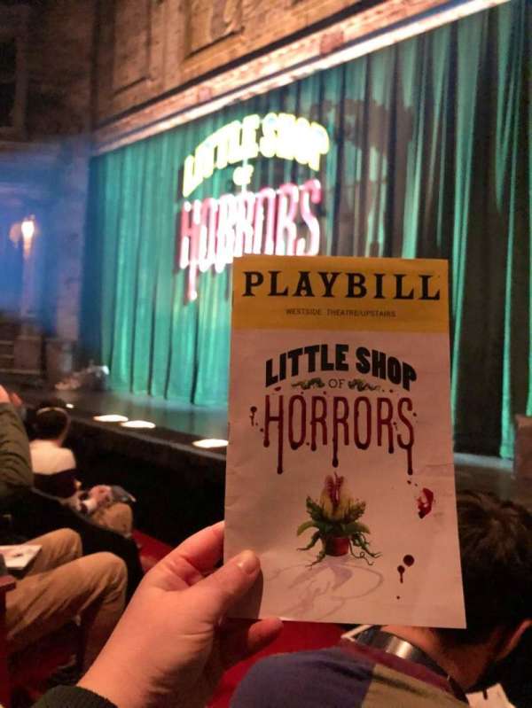 Westside Theatre Upstairs, section: Orchestra R, row: C, seat: 4