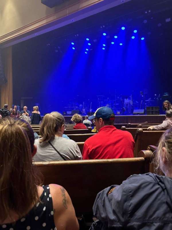 Ryman Auditorium, section: MF-3, row: L, seat: 1