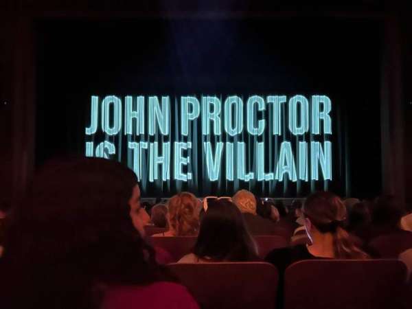 Booth Theatre, section: Orchestra c, row: J, seat: 110