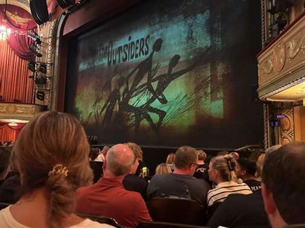 Bernard B. Jacobs Theatre, section: Orchestra R, row: I, seat: 12