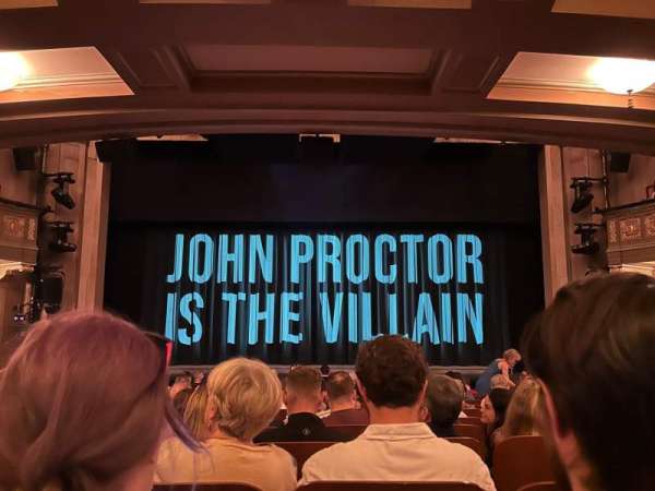 Booth Theatre, section: Orchestra C, row: M, seat: 111