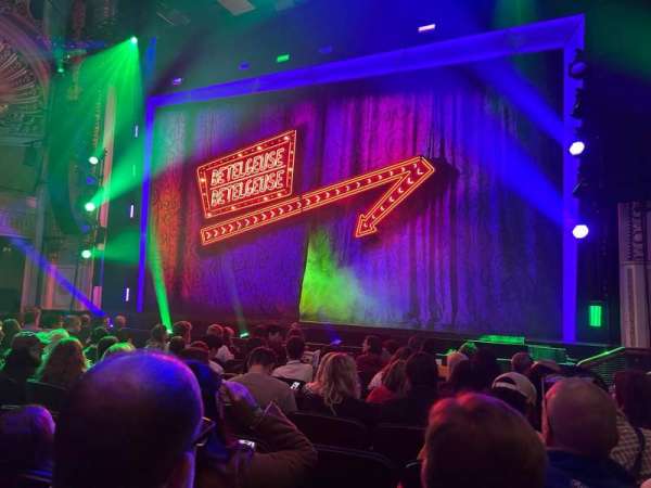 Palace Theatre, Broadway, section: Orchestra R, row: H, seat: 122
