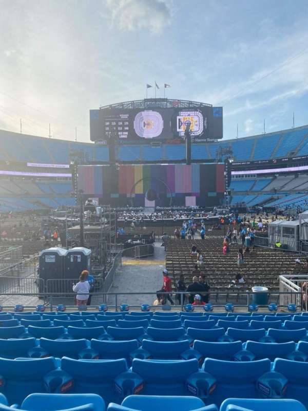 Bank of America Stadium, section: 121, row: 9, seat: 7