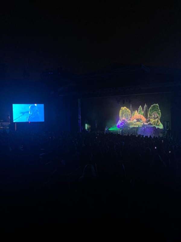 The Greek Theatre, section: B Right, row: A, seat: 6