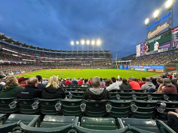 Progressive Field, section: 109, row: M, seat: 13