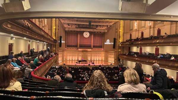 Symphony Hall, Boston, section: First Balcony Center, row: H, seat: 30