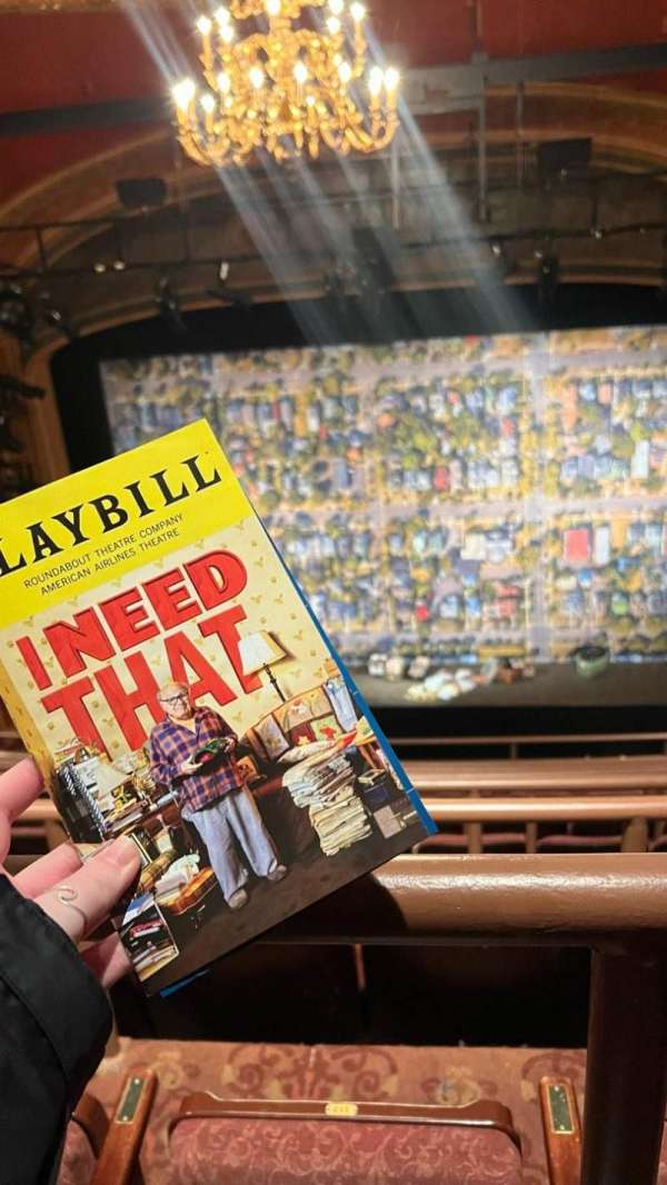 Todd Haimes Theatre, section: Mezzanine, row: G, seat: 114