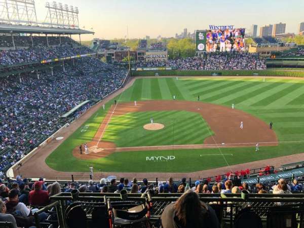 Wrigley Field, section: 423R, row: 1, seat: 3 & 4