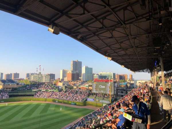 Wrigley Field, section: 423R, row: 1, seat: 3 & 4