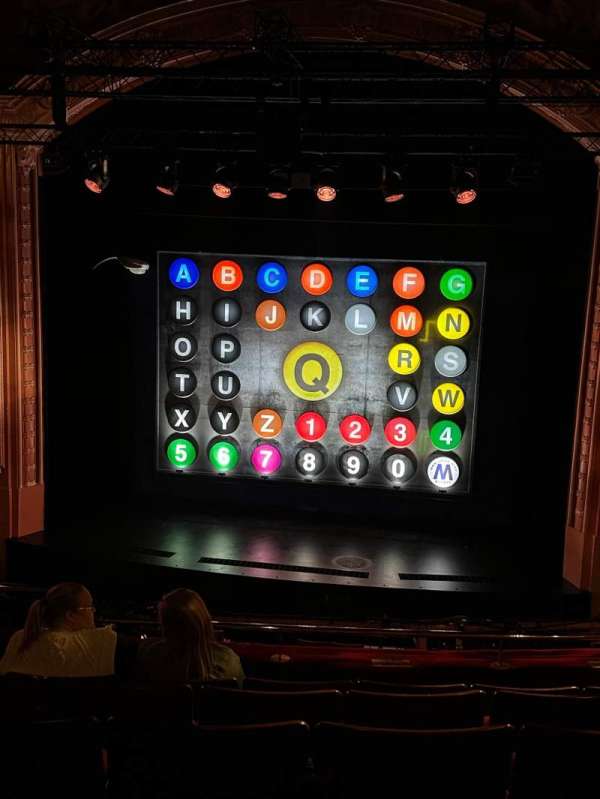 Shaftesbury Theatre, section: Royal Circle, row: F, seat: 15