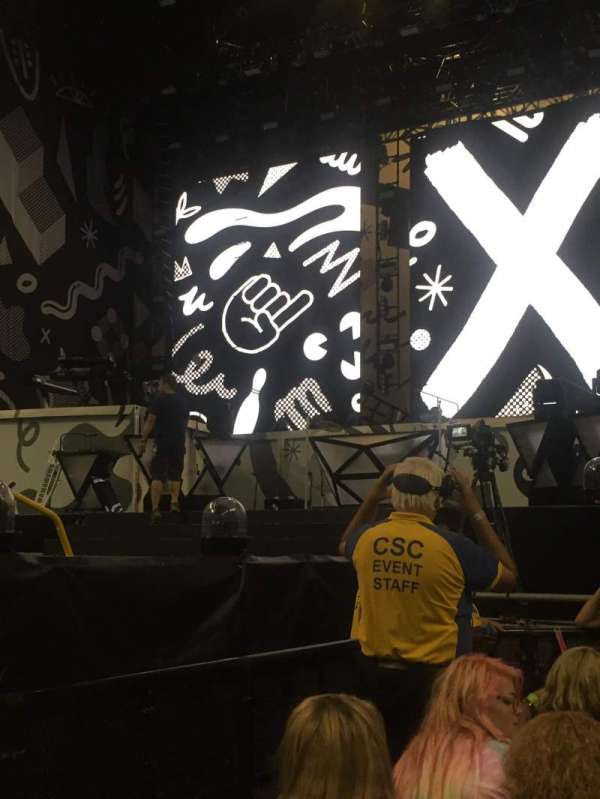 Lucas Oil Stadium, section: Floor D, row: 9, seat: 10