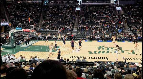 Fiserv Forum, section: 117, row: 15, seat: 16
