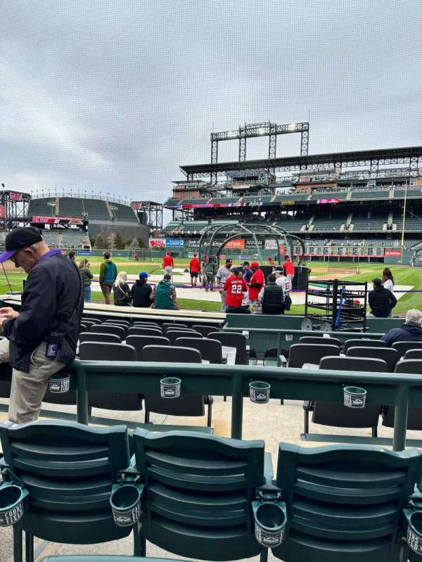Coors Field, section: 133, row: 6, seat: 1