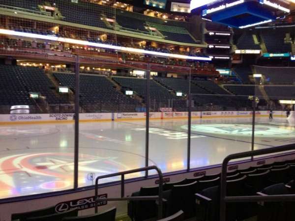 Nationwide Arena, section: 106, row: F, seat: 3