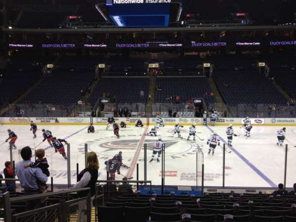 Nationwide Arena, section: 114, row: P, seat: 17