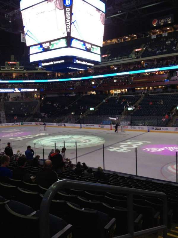 Nationwide Arena, section: 101, row: R, seat: 26