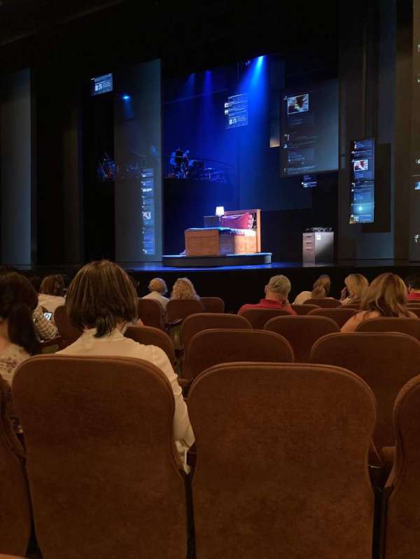 Music Box Theatre, section: Orchestra R, row: J, seat: 6