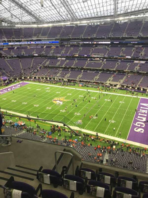 U.S. Bank Stadium, section: 308, row: 5, seat: 18