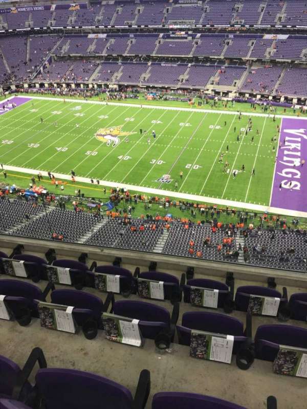 U.S. Bank Stadium, section: 309, row: 4, seat: 6