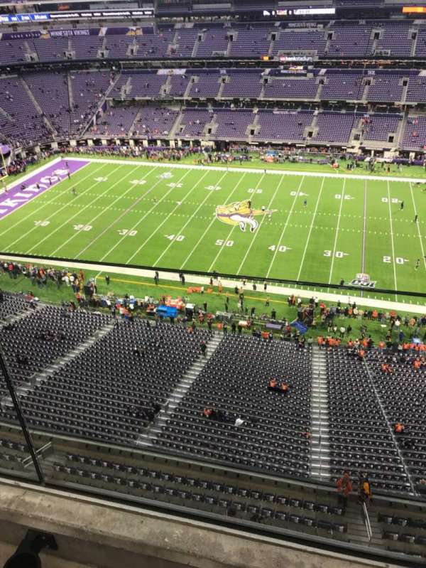 U.S. Bank Stadium, section: 311, row: 1, seat: 1