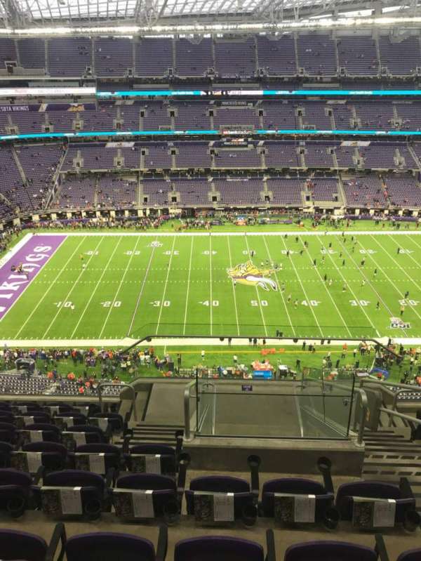 U.S. Bank Stadium, section: 313, row: 8, seat: 3