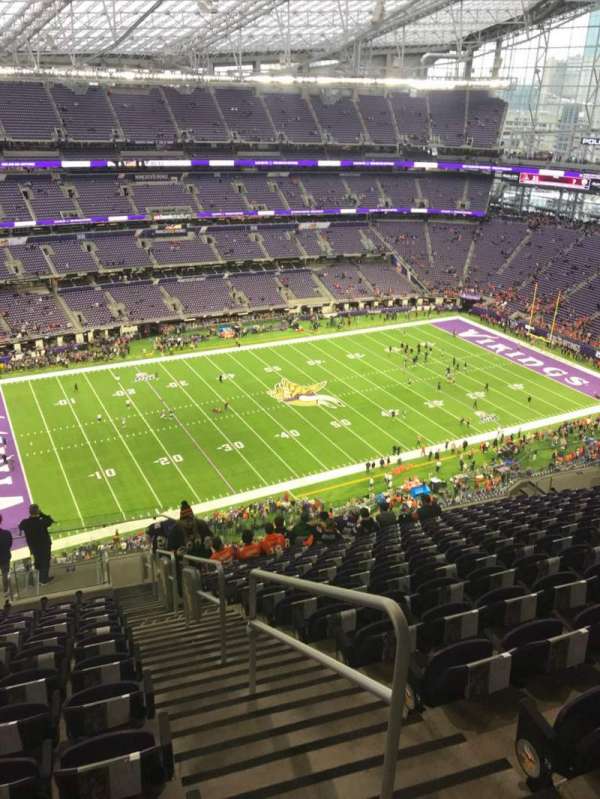 U.S. Bank Stadium, section: 316, row: 15, seat: 1