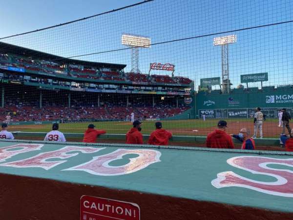 Fenway Park, section: Field Box 23, row: D, seat: 2