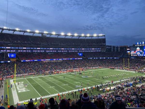 Gillette Stadium, section: 214, row: 14, seat: 5