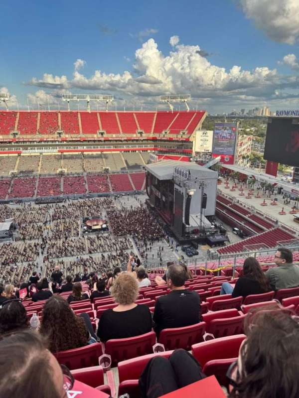 Raymond James Stadium, section: 312, row: AA, seat: 17