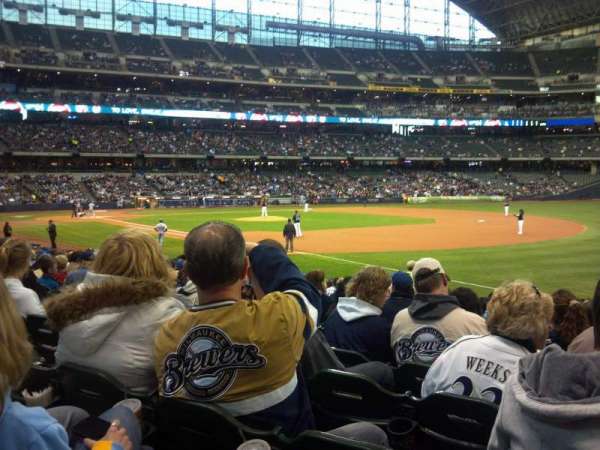 American Family Field, section: 109, row: 19, seat: 11