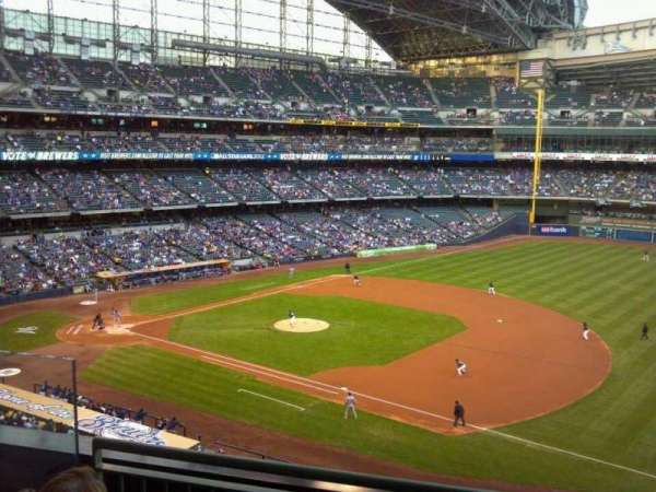 American Family Field, section: 315, row: 3, seat: 4