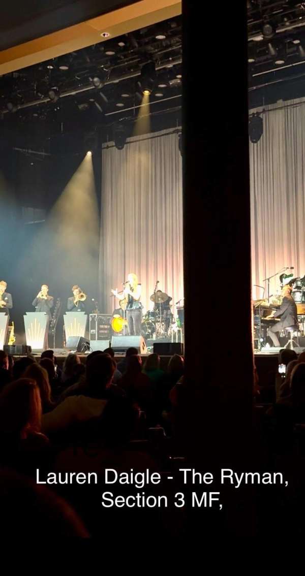 Ryman Auditorium, section: MF-3, row: N, seat: 2