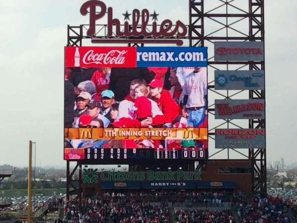 Citizens Bank Park, section: 316, row: 1, seat: 12