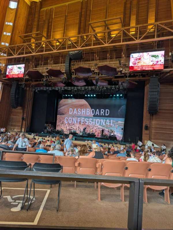 Filene Center, section: Prime Rear Orchestra R, row: BB, seat: 18