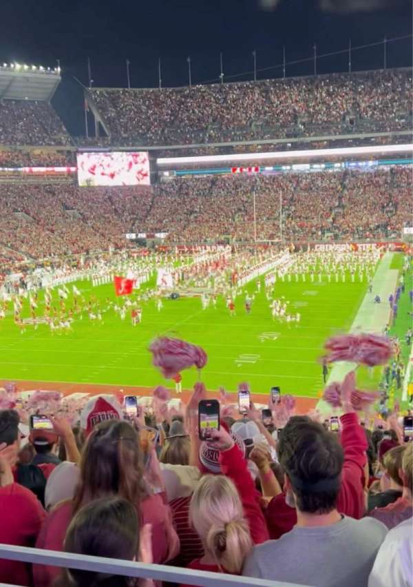 Bryant-Denny Stadium, section: SZ-8, row: 1, seat: 5
