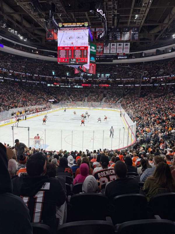 Xfinity Mobile Arena, section: 108, row: 20, seat: 3