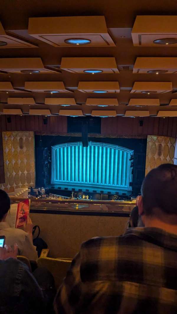 Fisher Theatre, section: Balcony RC, row: L, seat: 118