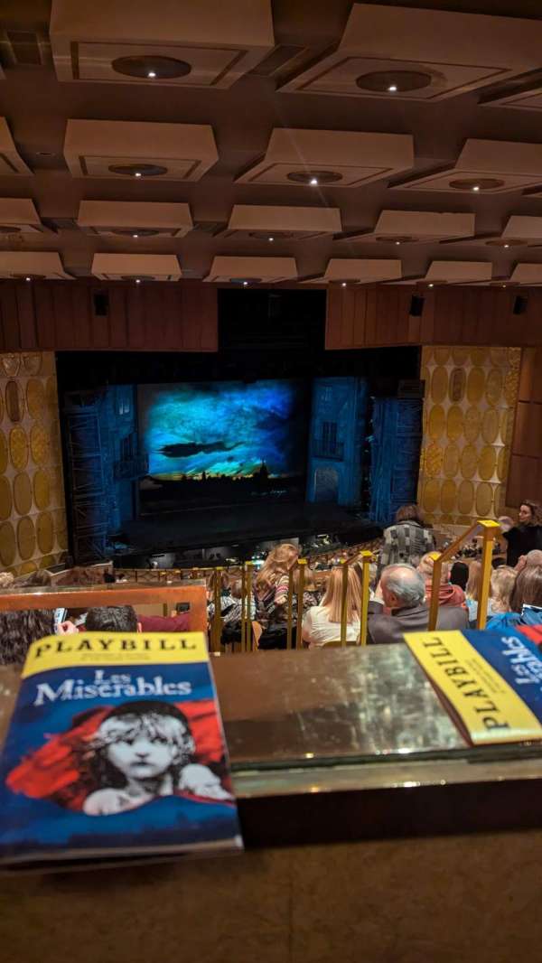 Fisher Theatre, section: Balcony l, row: J, seat: 3