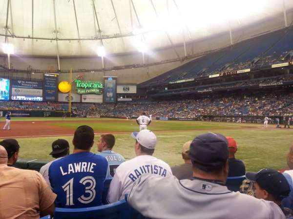 Tropicana Field, section: 119, row: G, seat: 7 and 8
