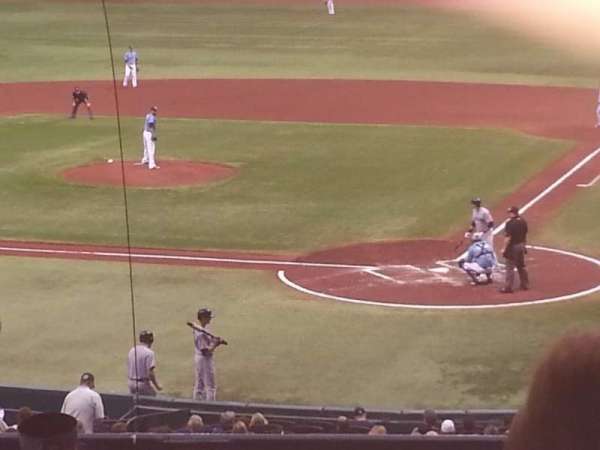 Tropicana Field, section: 107 Home Club, row: 106, seat: RR