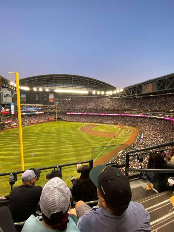 Chase Field, section: 332, row: 3, seat: 2