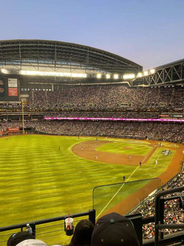 Chase Field, section: 332, row: 3, seat: 2