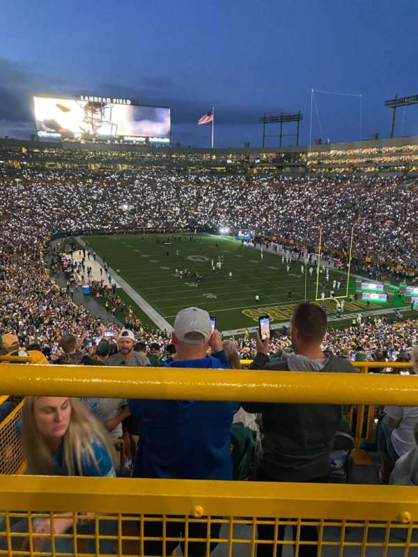 Lambeau Field, section: 346, row: 1, seat: 20